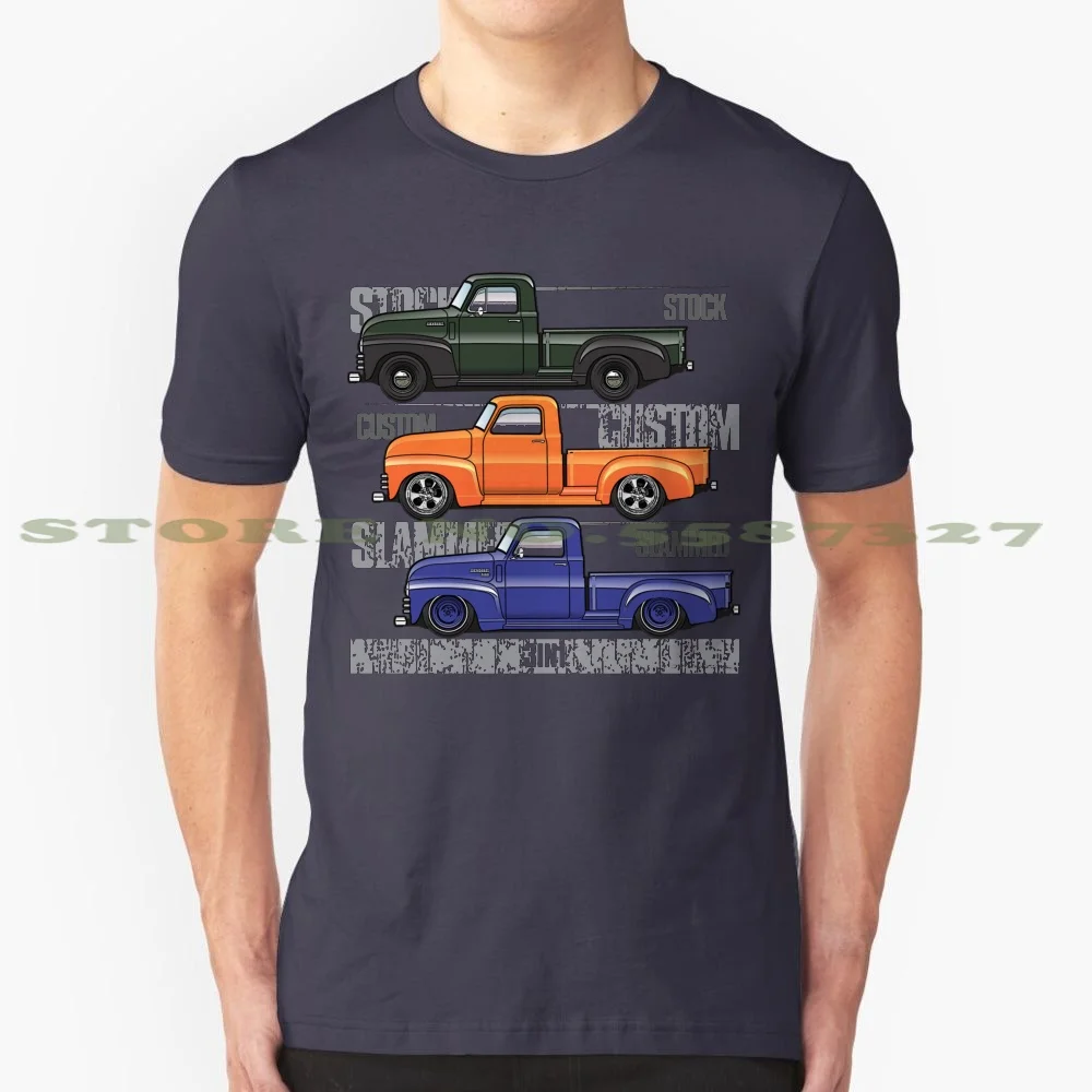 1947-1955 3 In 1 100% Cotton T-Shirt Pro Era 1947 1948 1949 1950 1951 1952 1953 1954 1955 Pickup Advanced 3100 Deluxe