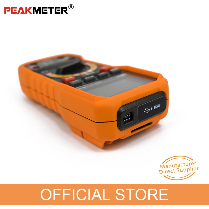 PEAKMETER PM8236 Auto Gamma manuale Multimetro tester Digitale professionale con TRMS Temperatura capacità di frequenza NCV Test