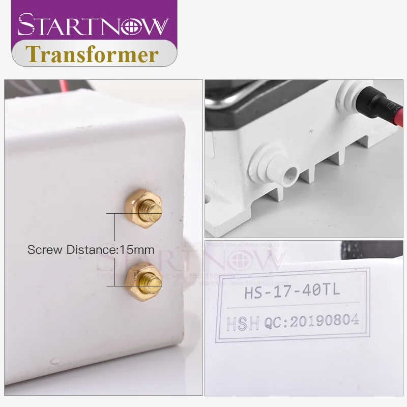 Startnow High Voltage Flyback Transformer Ignition Coil for 30W 40 45W 50 CO2 Laser Power Supply Engraving Cutting Machine Parts