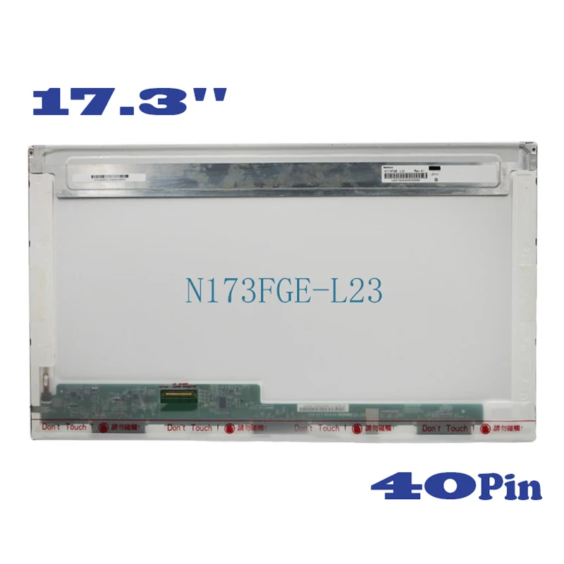 17. Polegada 3 Matriz LCD LP173WD1-TLA1 TLA2 TLC3 N173O6-L02 N173FGE-L23 L21 B173RW01 V0 V3 V5 Substituição Da Tela Do Laptop 40 pinos