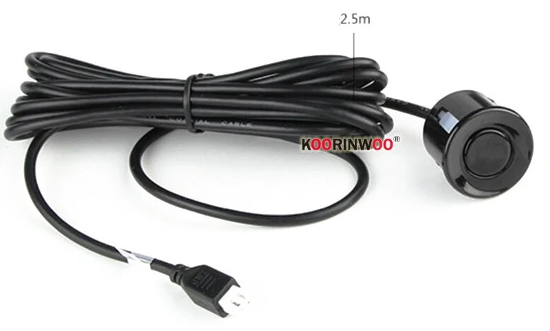 Koorinwoo Einstellbare Lautsprecher-Parktronic Auto-Einparksensoren 8 4 Sensoren Vorne Hinten Summer-Alarm Auto-Detektor Einparkhilfe – Detail 14