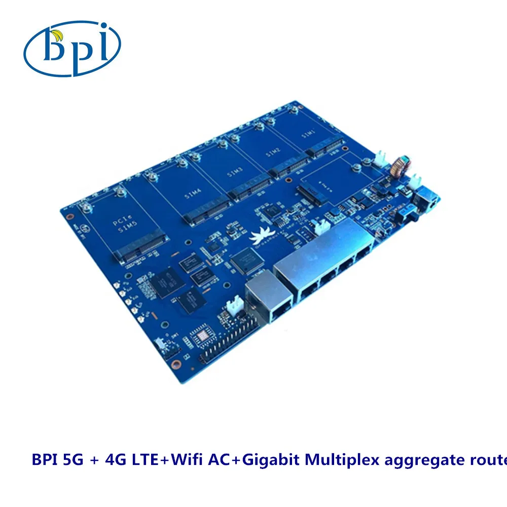 Banana PI BPI-BPI5G + 4G LTE+Wifi AC+Gigabit Multiplex Aggregate Route