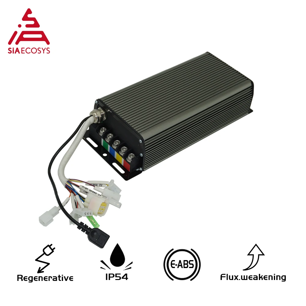 

Siaecosys NEW V2 Sabvoton Controller 150A SVMC72150 for QS 3000w brushless Motor cruise controller without bluetooth adapter