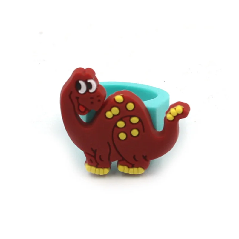10pcs Cute Cartoon Kids Dinosaur Rings Set