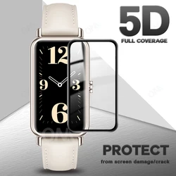 Película protectora de pantalla 5D para Huawei Watch Fit Mini, nuevo reloj inteligente, cubierta de protección suave completa para Huawei Band 6 Pro (no de vidrio)