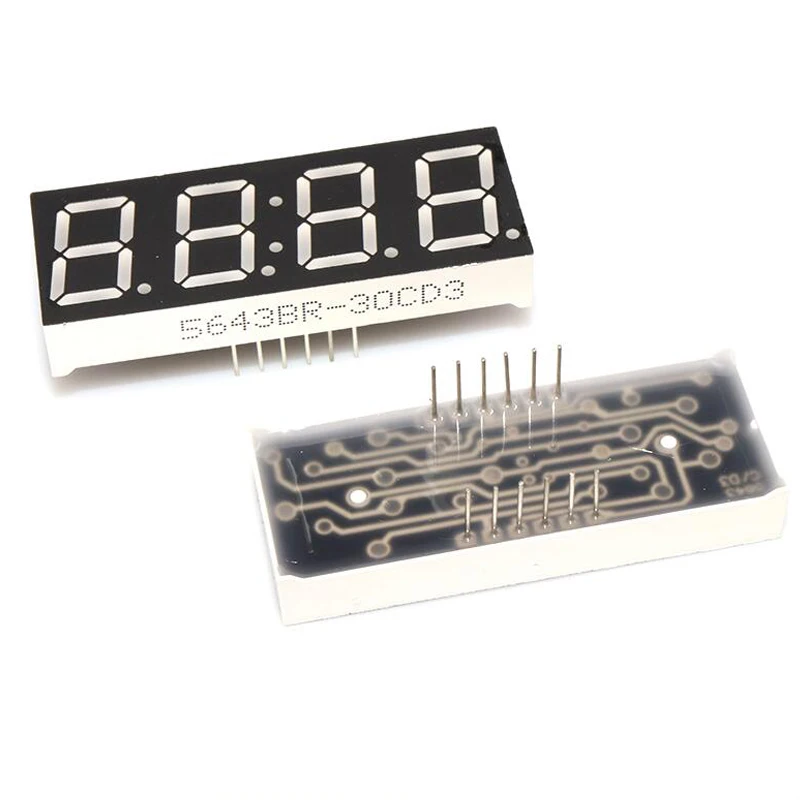 1Pc 0.56 Inch Led Display 7 Segment 1 Bit/2 Bit/3 Bit/4 Bit Digit buis Rode Gemeenschappelijke Kathode/Anode Digitale 0.56 Inch Led 7 Segment