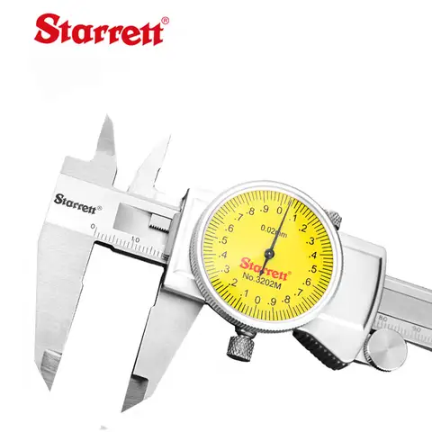 STARRETT 0-150 200 300mm 범위, 0.01mm 0.02mm 눈금 3201M 3202M 다이얼 켈리퍼
