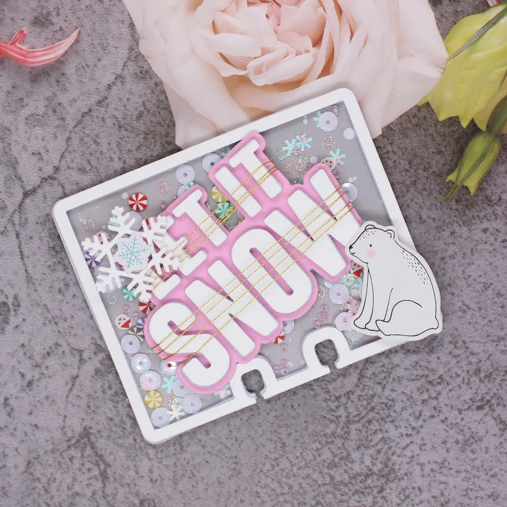 KLJUYP Memory Dex Shaker Metalowe matryce do wycinania Scrapbook Paper Craft Dekoracja matryce do scrapbookingu