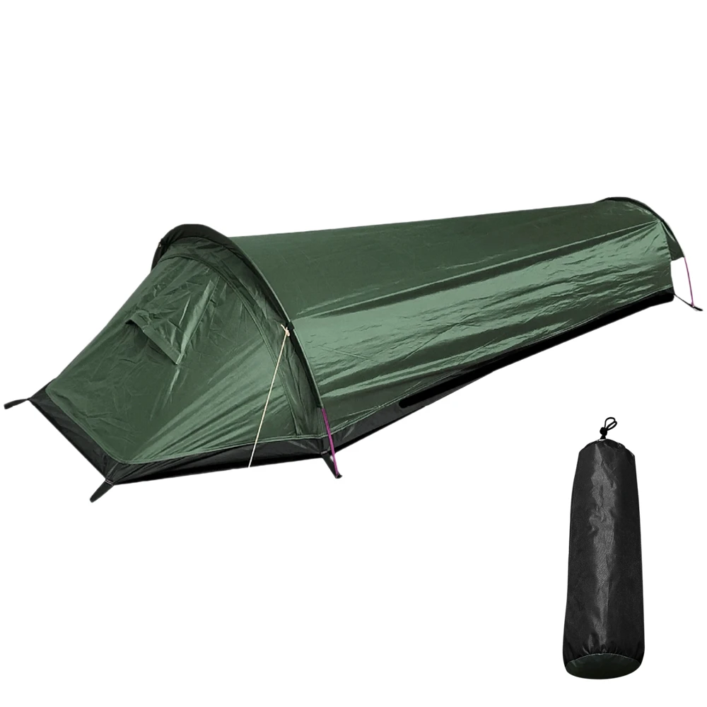 

RU Stock Ultralight Outdoor Camping Tent Single Person Camping Tents Water Resistant Aviation Aluminum Support Sleeping Bag Tent