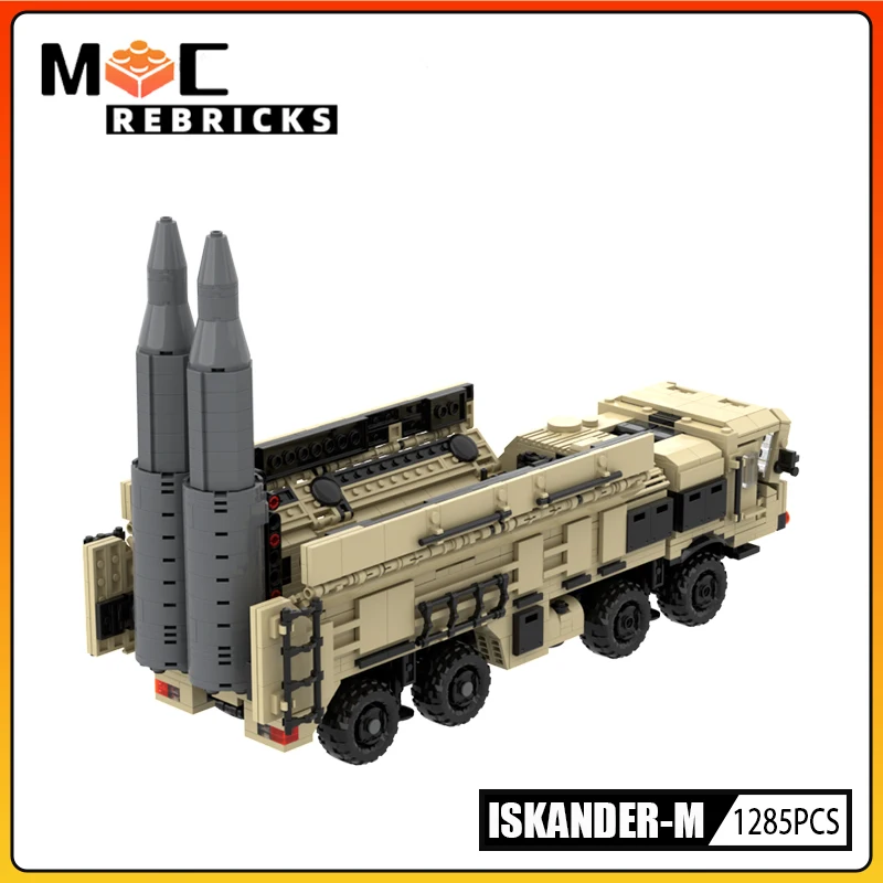 Modern Military Vehicle Iskander missile MOC Building Block Model Bricks Kits Kids Toys for Children Christmas Gift