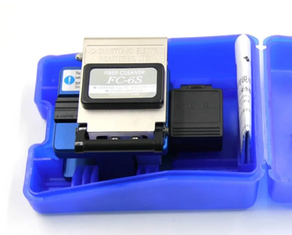 

Высокоточный скалыватель оптического волокна FC-6S с коллектором волокон FTTH скалыватель для резки волокна