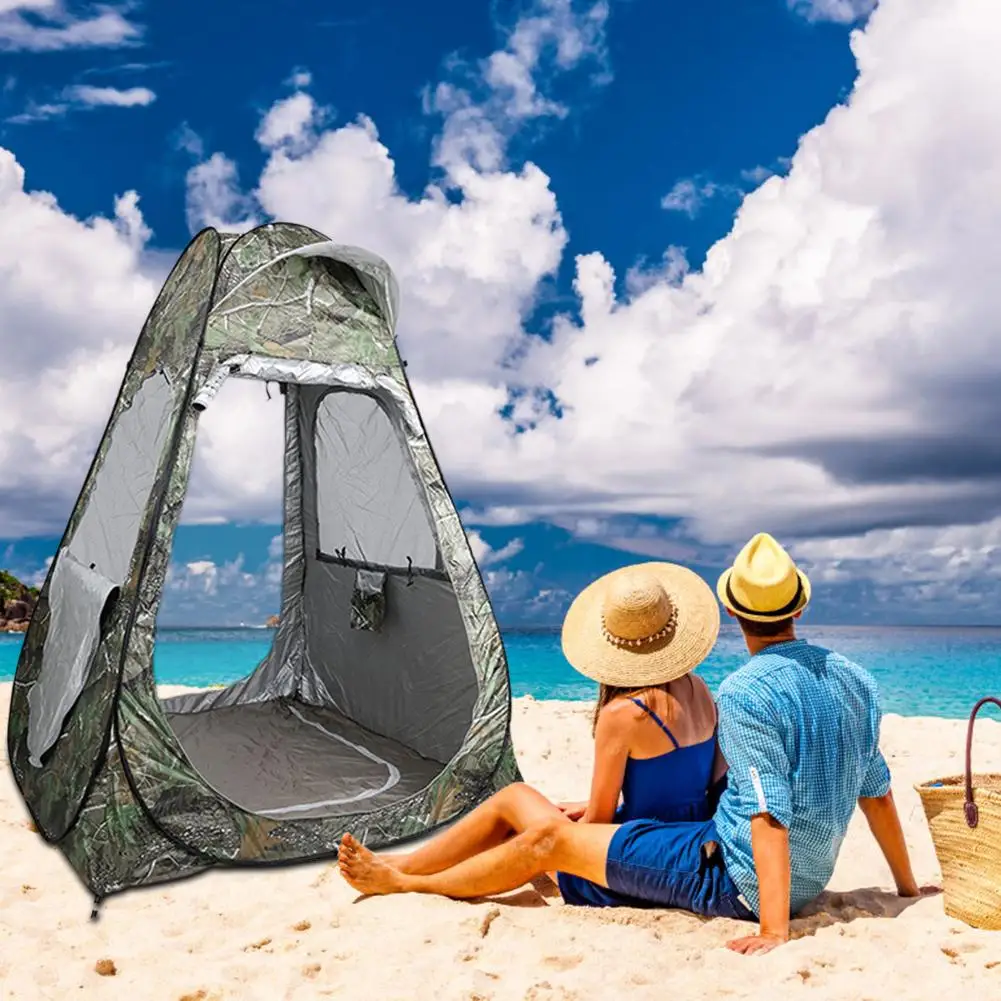 Portable Outdoor Shower Tent Waterproof Lightweight & Sturdy Easy Set Up Foldable Camp Toilet Rain Shelter For Camping Fishing