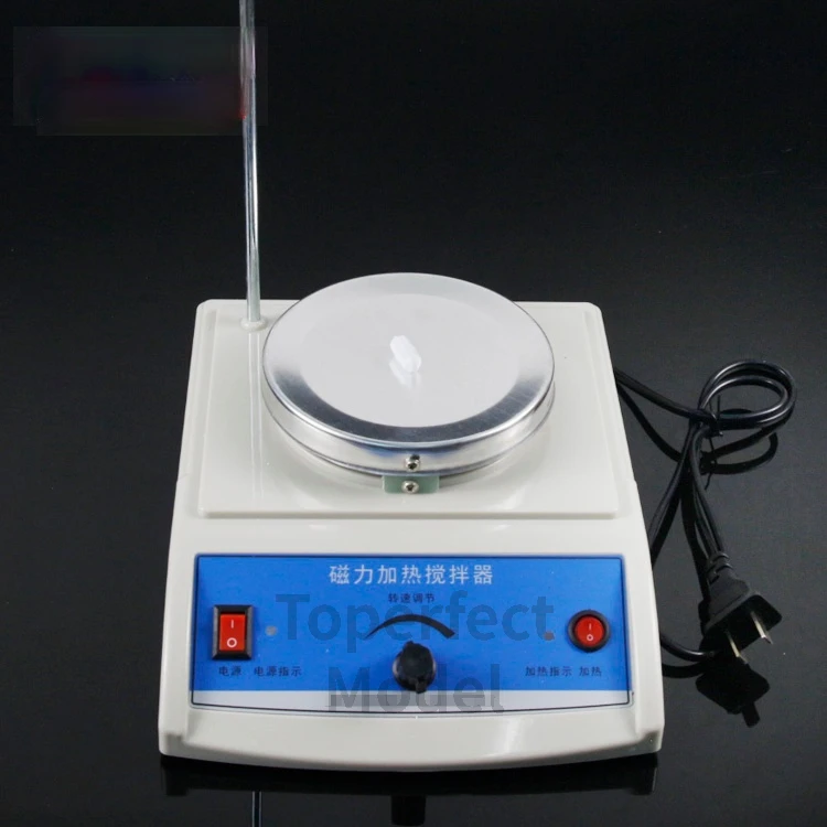 Adjustable Heating Magnetic Stirrer Heatable Mixer Physics Experiment Equipment 220V 50Hz Hotplate Mixer with Magnetic Stir Bars