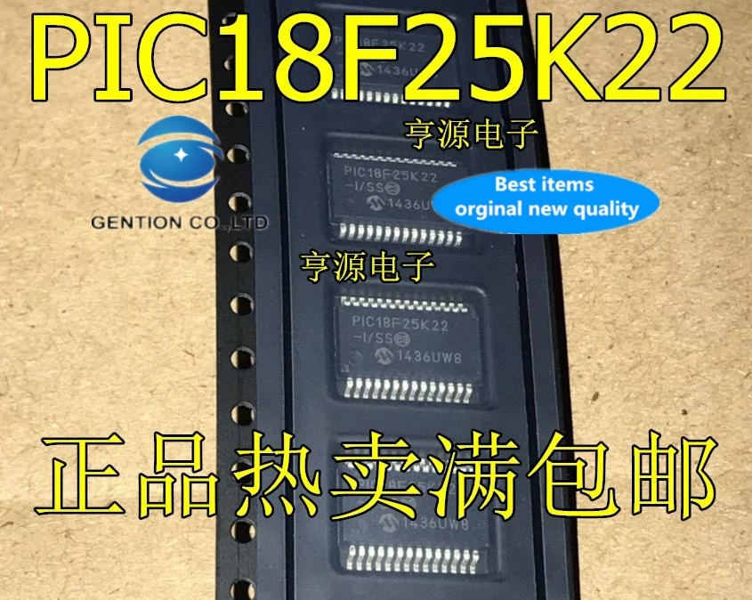 

5PCS PIC18F25K22-I/SS PIC18F25K22T-I/SS PIC18F25K22 SSOP28 in stock 100% new and original