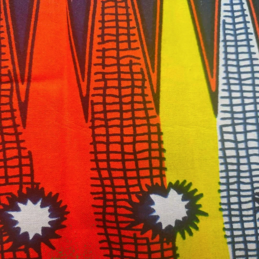 Wax fabric 100% cotton African prints cloth 2020 new style 6 yards great design