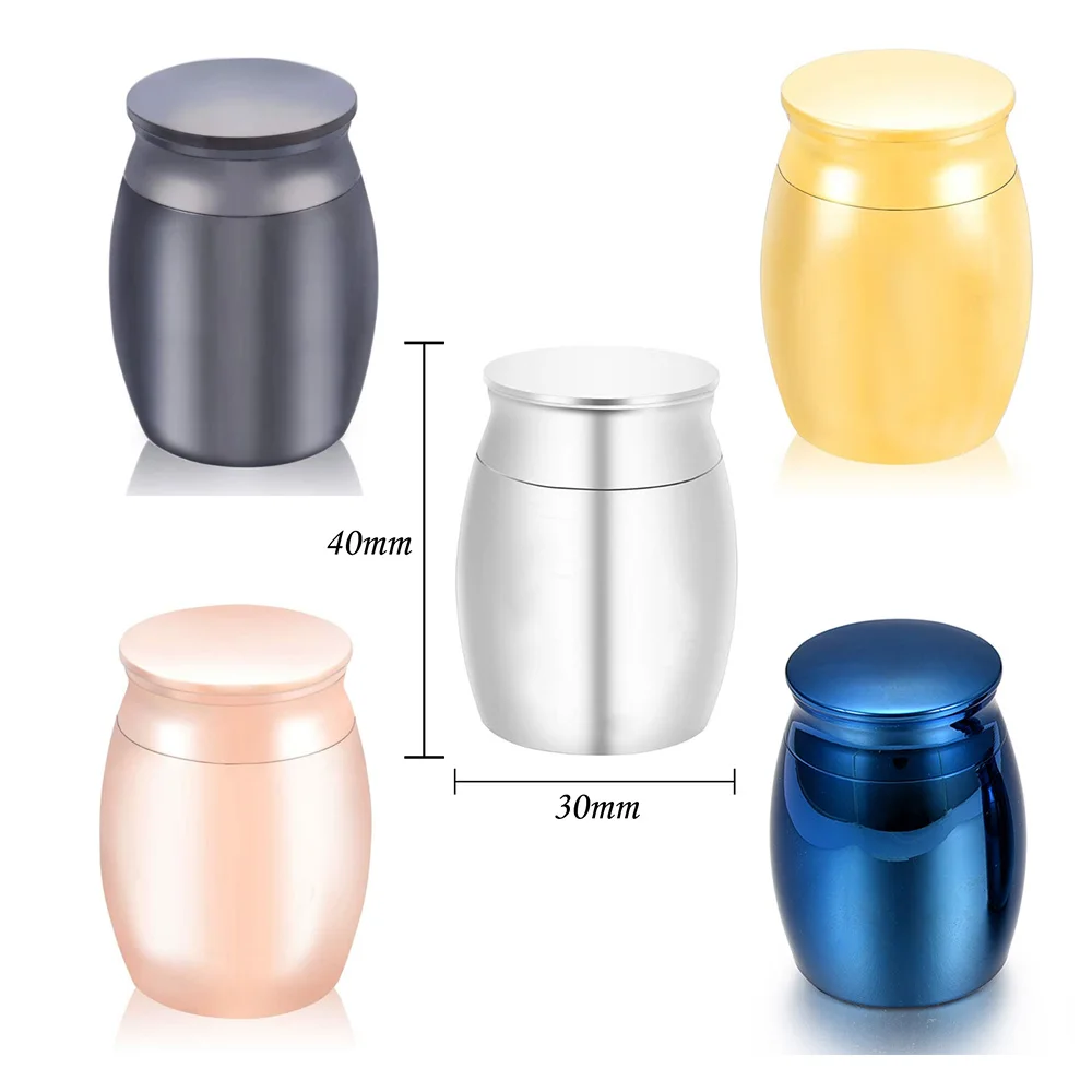 Aluminum Alloy Cremation Urn With Five Colors Cremation Jar A Memorial To The Ashes Of A Deceased Relative/Pet