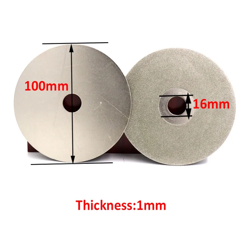 4 "100Mm Diamond Coated Flat Lap Lapidary ขัดแผ่นดิสก์เดี่ยว/คู่36-3000กรวด