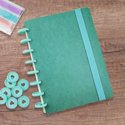 A5 8 Hole Notebook Hand Account Page Mushroom Hole Loose-leaf Notebook Dot Grid Inside Inside Page with Discs Index Sticky Notes