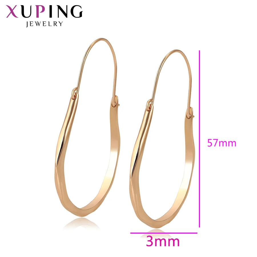 Xuping Jewelry Fashion Colorful Gold-color Plated Eardrops Earrings  for Women Simple Family Gift  98912