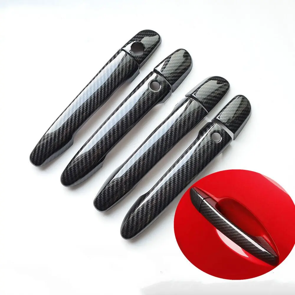 Right Hand Drive For mazda cx-5 cx5 CX 5 2011-2022 Carbon Fiber Car Door Handle Cover Car Styling Accessories