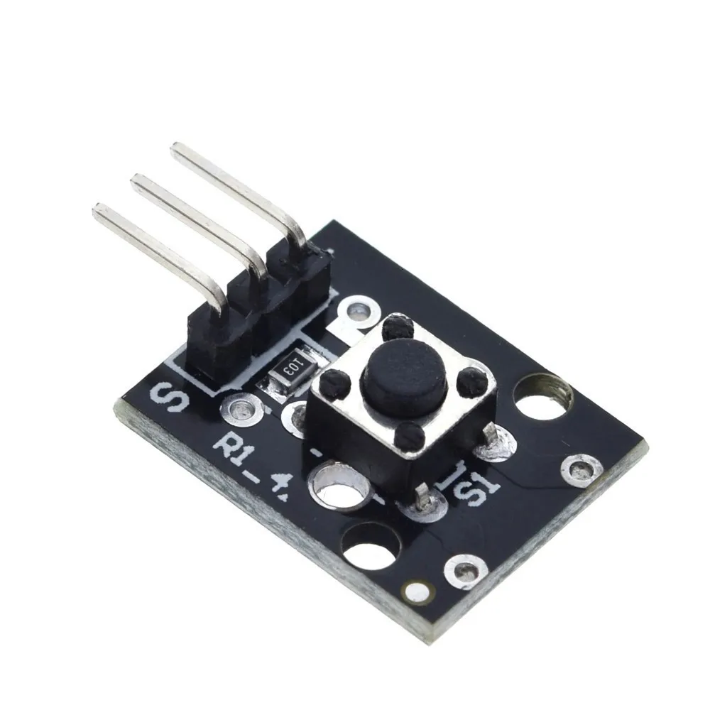 TZT 1/3PCS KY-004 3-poliger Tastenschalter-Sensormodul für Arduino DIY Starter Kit 6*6*5mm 6x6x5mm KY004 – Detail 6
