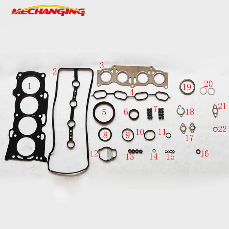 

customized LOGO FOR TOYOTA RAV 4 AVENSIS CAMRY 1AZFE 1AZ Engine Gasket Metal Cylinder Head Gasket set Engine Parts 04111-28074