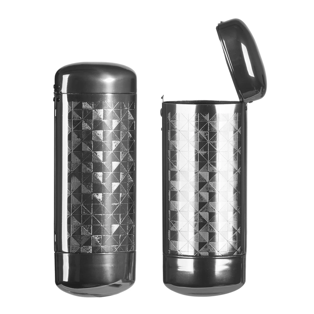 New Fashion Hard Metal Aluminum Lattice Glasses Case Capsule Flip Top Eyeglasses Case Protector For Glasses Storage Tools