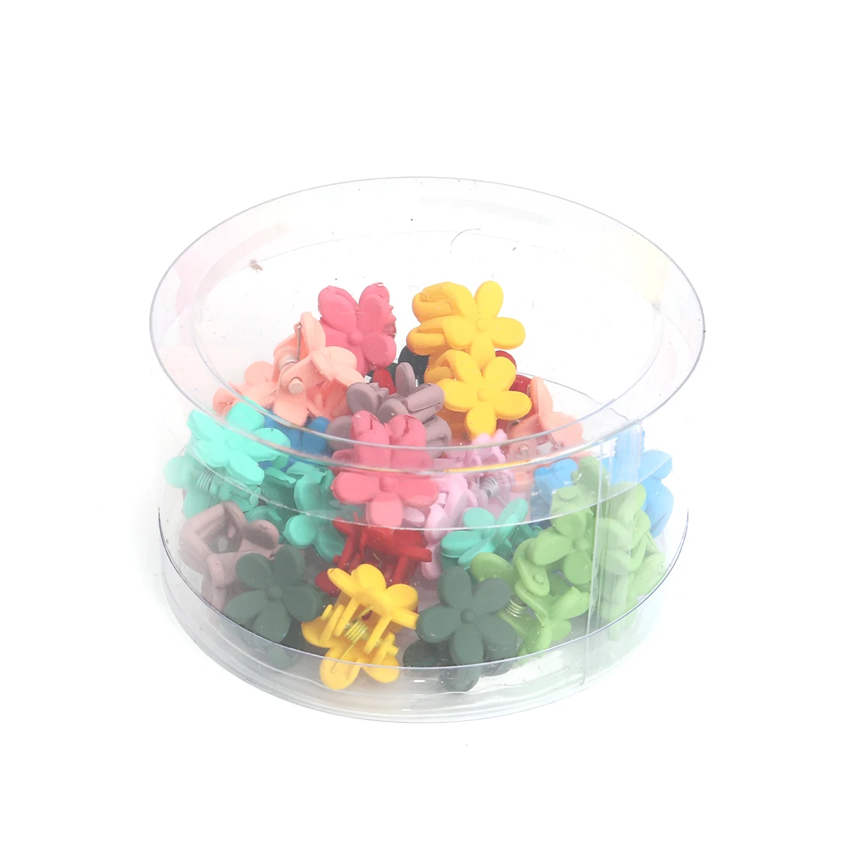 Mixed Shape Mini  Small Hairpin Resin Hair Clips Findings Mixed Color Flower 15mm X 12mm 20 PCs/Pack