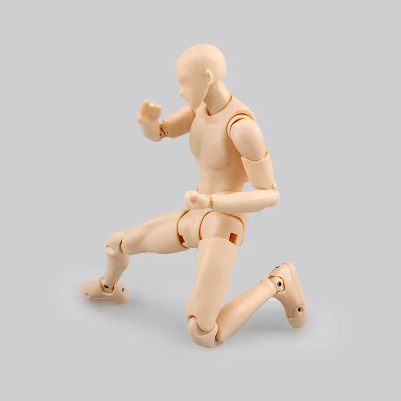 High Quality BODY KUN / BODY CHAN Pose Play Grey Color Ver. Black Orange PVC Action Figure Collectible Model Toy