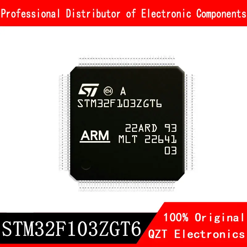 5 unids/lote nuevo original STM32F103ZGT6 STM32F103 LQFP144 microcontroller MCU en Stock