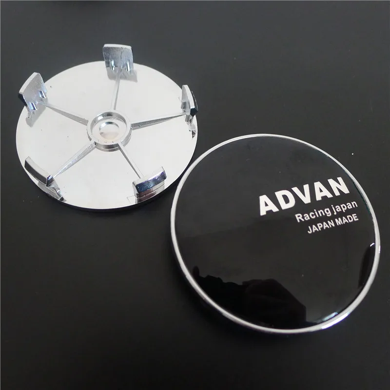 4pcs 68mm 65mm Advan Racing Japan Made Wheel Center Caps Car Rims Hub Cover Auto Styling Accessories