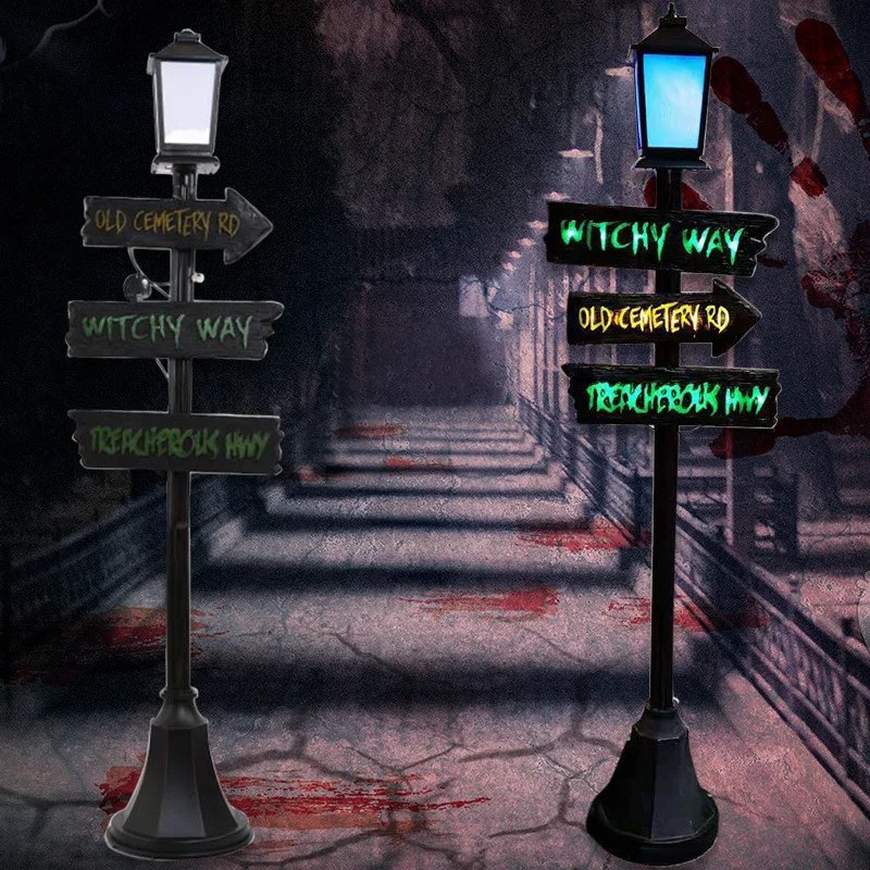 

2022 Halloween Street Lamp Large-scale Decoration Bar Haunted House Party Scene with Hanging Decor Christmas Decor