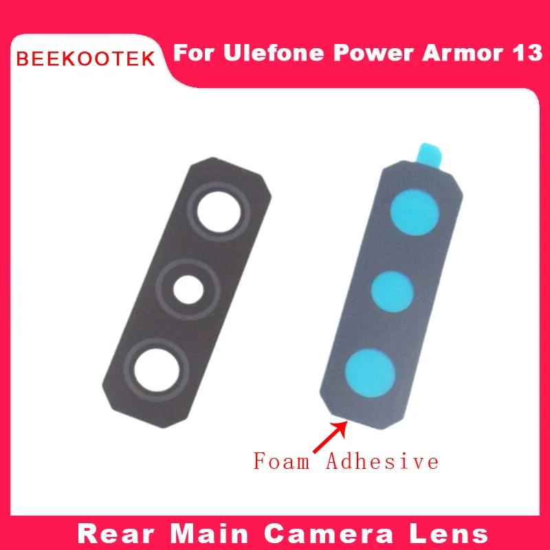 New Original Rear Back Main Camera Lens Sub Camera Glass Lens Accessories Parts For Ulefone Power Armor 13 6.81 Inch Smartphone