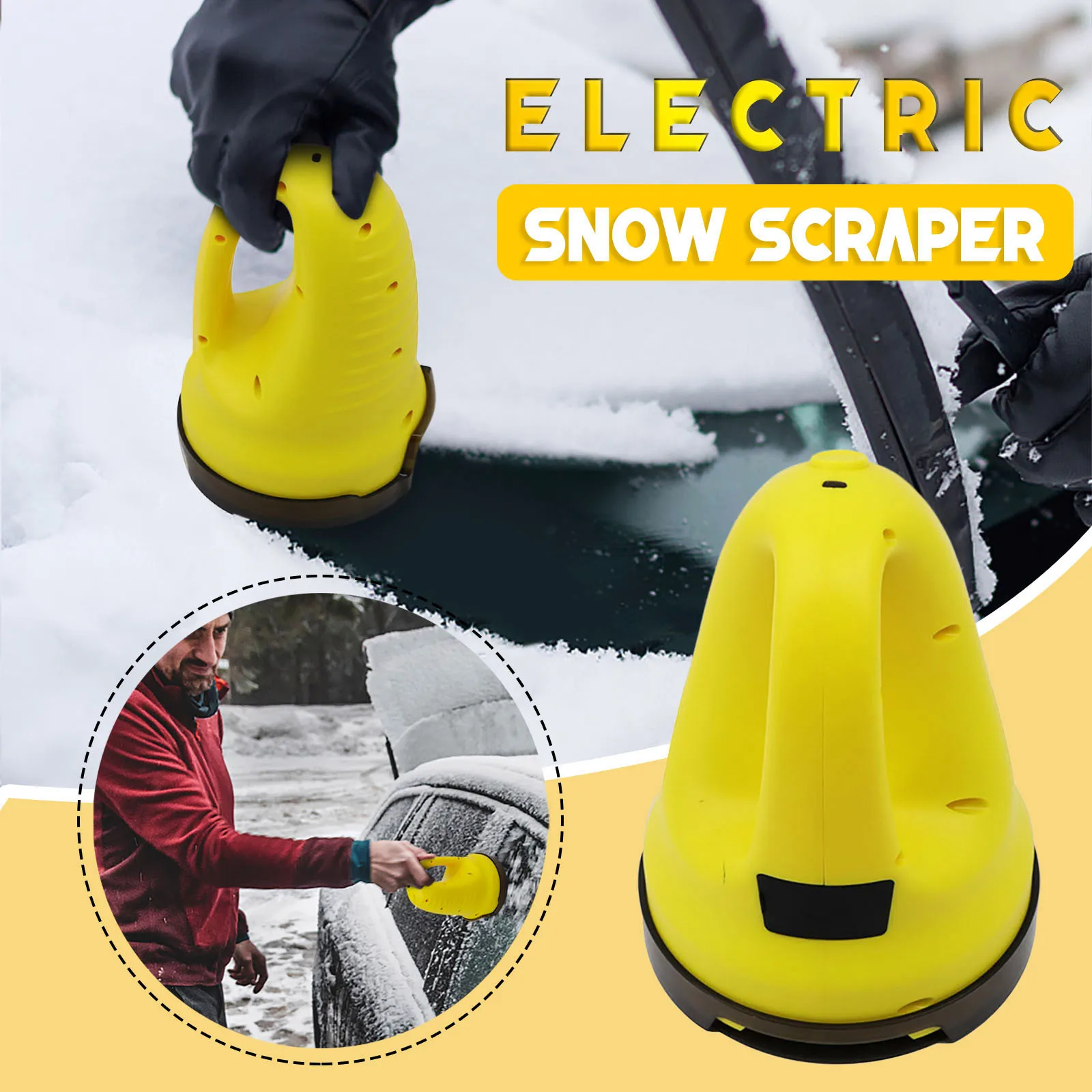 USB Car Ice Scraper Electric Heated Snow Removal Windshield Glass Defrost Clean Tools Auto Car Window Windshield Car ice scraper