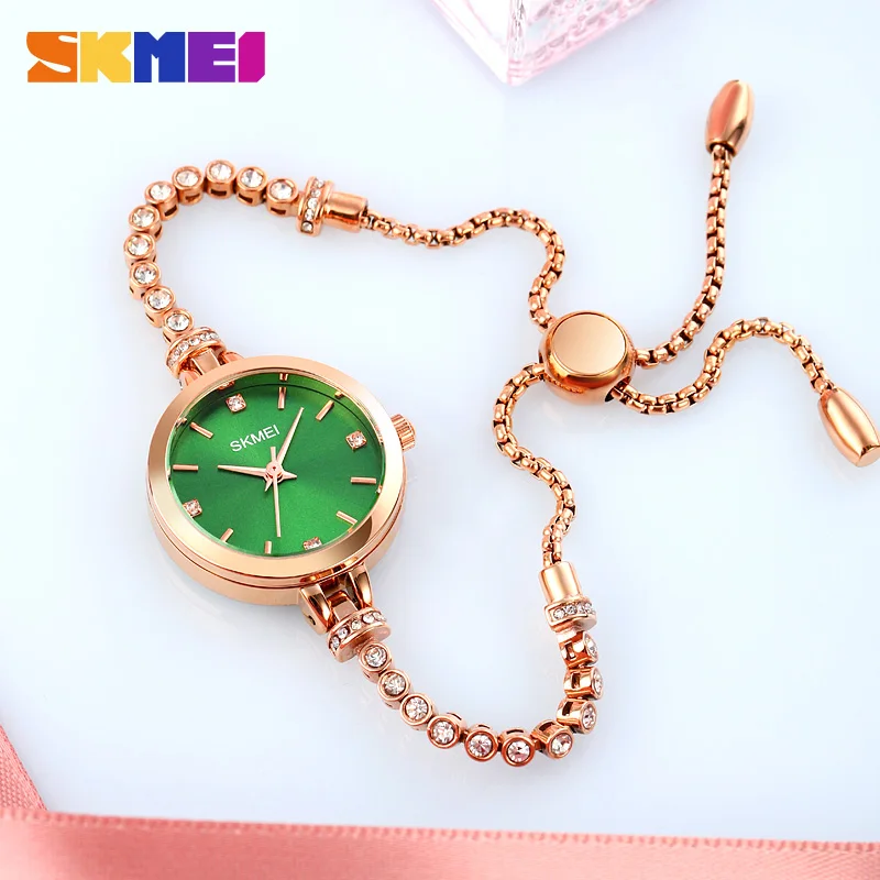 

Relogio Feminino Ladies Watch SKMEI Top Brand Quartz Watches For Women Crystal Female Wristwatch Girl Clock montre femme