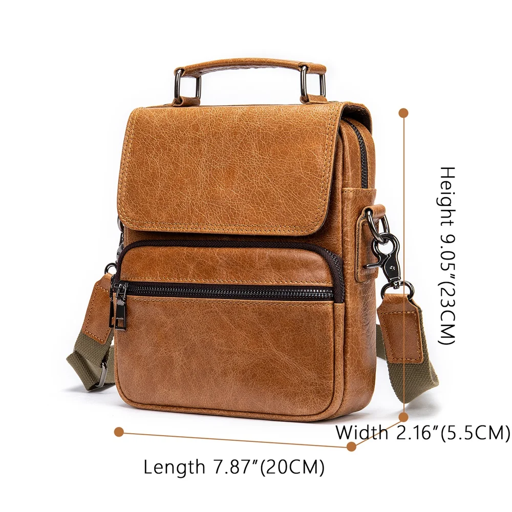 MVA Men Messenger Bag Shoulder Handbag For Man Leather Bags Male Fashion Men Bags Crossbody 7.9\