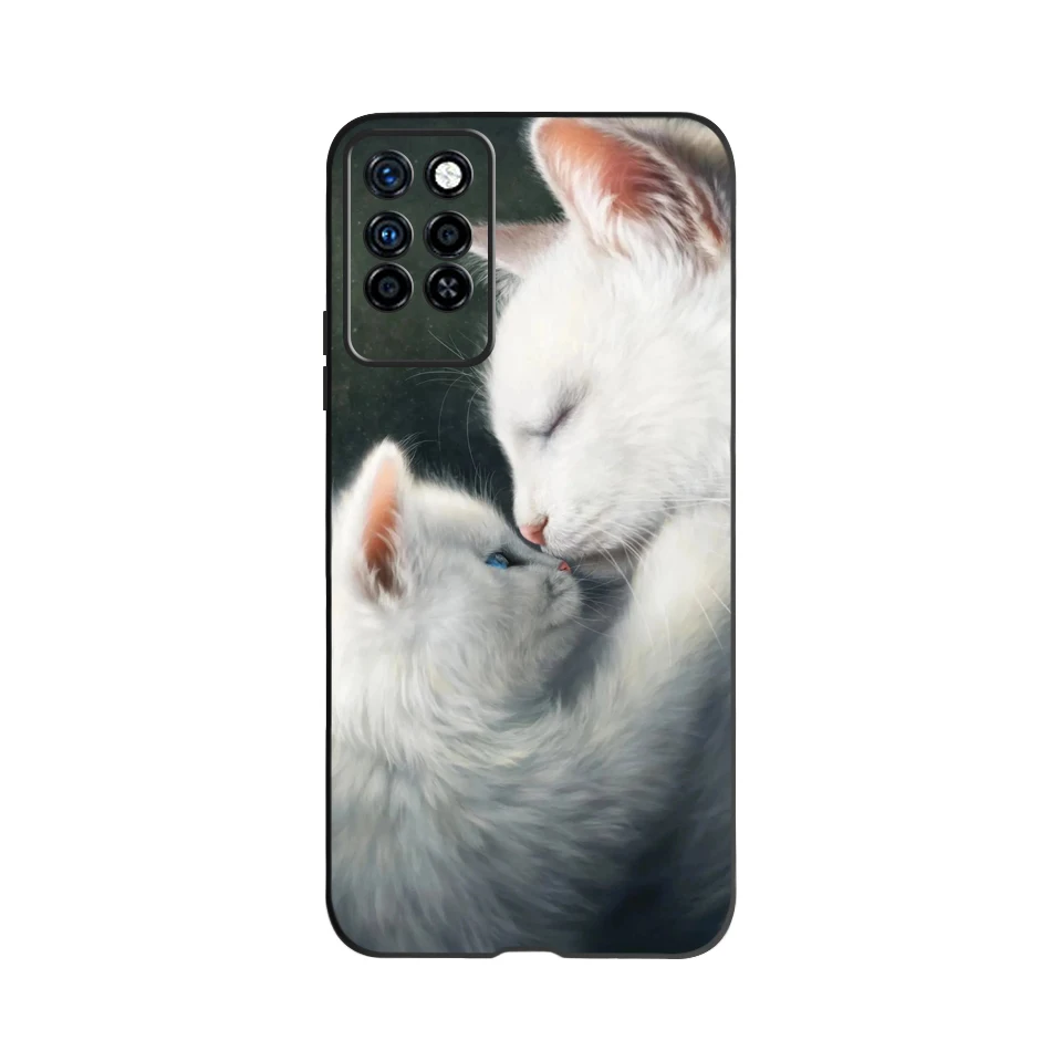 Cute Case For Infinix Note 10 Pro NFC X695C X695 Phone Cover Black Silicone Soft Case For Infinix Note 10 Funda Note10 Pro 6.95\
