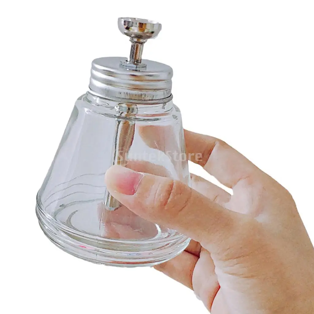 80ML/150ML/200ML Glas Nagellack Entferner Pumpe Dispenser Spill-proof Alkohol Flasche wasser flasche Alkohol Presse Flasche