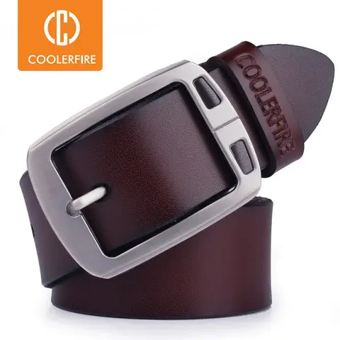 Men's Genuine Leather Belt Vintage Style CCOOLERFIRE