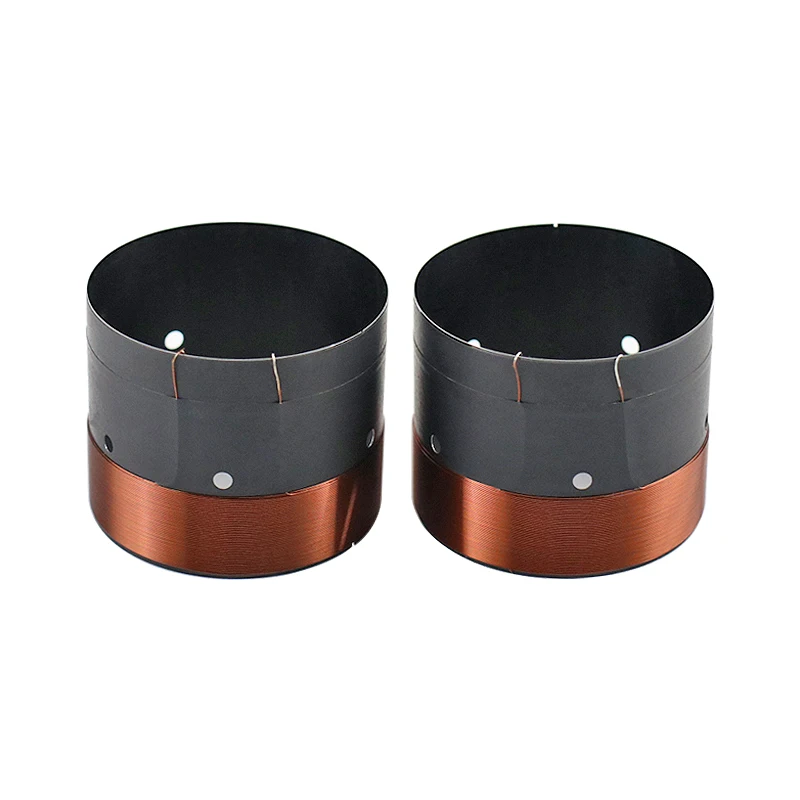 GHXAMP 63.5 مللي متر باس ملف صوتي مضخم الصوت 8OHM أسود الألومنيوم الصوت منفذ الهواء ثقب ل 12 "15" بوصة مكبر الصوت إصلاح لتقوم بها بنفسك 1Pairs