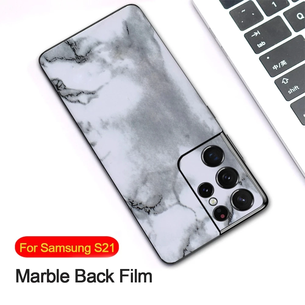 2025 New Marble Back Cover Back Film Matte Film For Samsung S25 S24 S23 S22 S21 Ultra S20 S10 S9 Wrap Note 20 10 9 8 Sticker