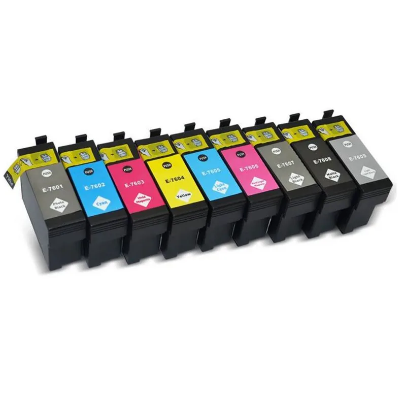 9 Colors 7601 T7601 T7602 T7603 T7604 T7605 T7609 Compatible ink Cartridge Full Ink For Epson SURECOLOR SC-P600 printer