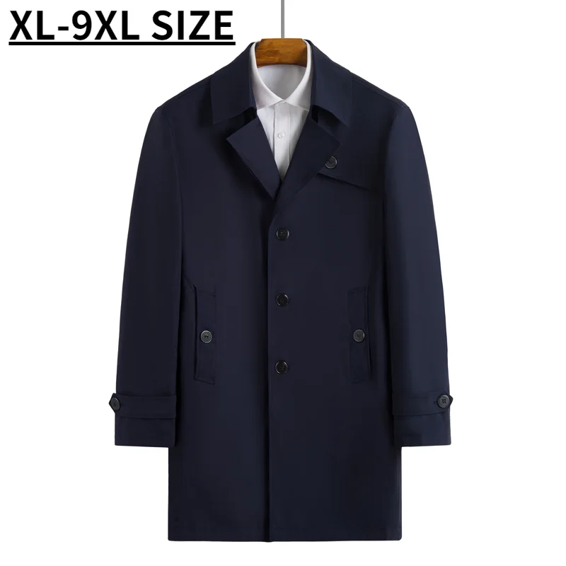 Spring Autumn New Men Windbreaker Jackets Oversiz Outerwear Loose Casual Fashion Male Youth Coat Plus Size 8xl 9xl