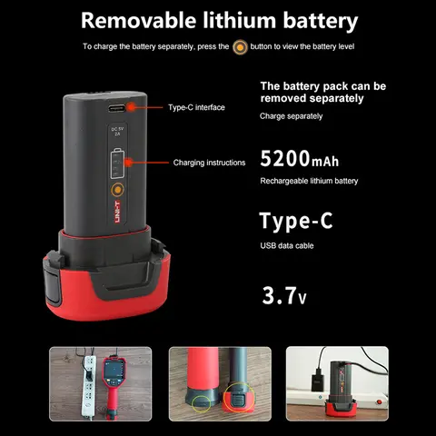 UNI-T 열화상 카메라 UTI320E 320×240 산업용 적외선 열화상 카메라 PC 소프트웨어 태양광 패널 검사