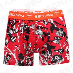 New Men's Panties Boxers Shorts Printing Red Large Size Set of Men Underpants Male Briefs Boxer Man Sexy Clothing Short Homme