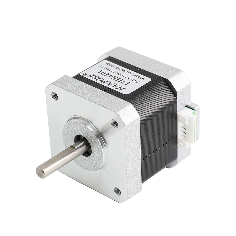 HANPSOE 1 piece 4-lead Nema17 stepper motor 42 motor Nema17 motor 40N. CM 1.5A (17HS4401-17HS8401S) 3D printer motor and CNC XYZ