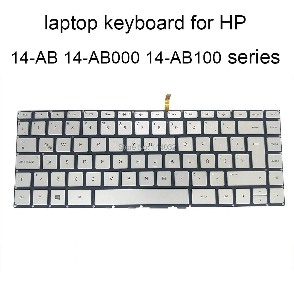 

Replacement keyboards backlit keyboard 14 AB for HP Pavilion 14AB 000 AB000 ab166u LA Latin silver 7J1640 original special offer