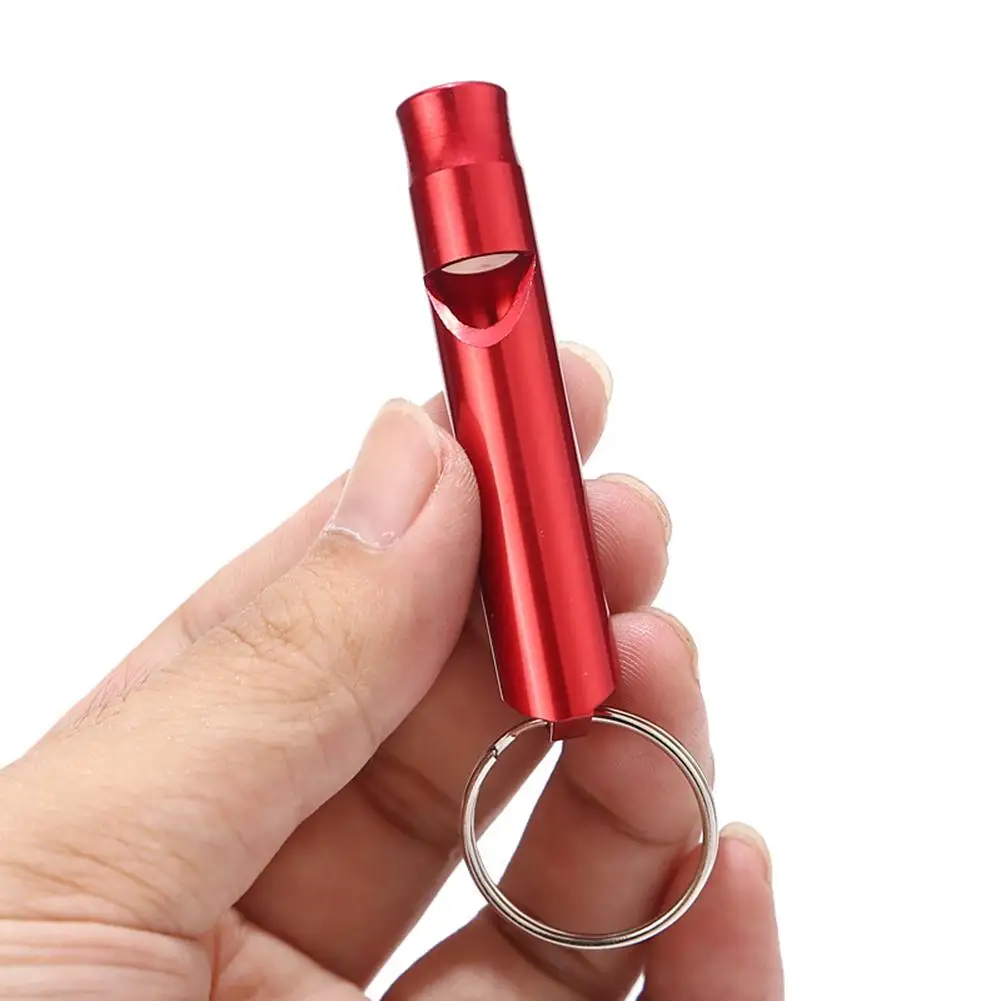 Outdoor Multifunction Alloy Whistle Pendant With Keychain Keyring For Outdoor Survival Emergency Mini Size whistles Team Gift