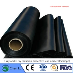 Direct selling x-ray gamma ray protection 0.5mmpb lead rubber high quality nuclear radiation protective materials