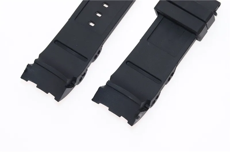 26mm Silicone Rubber Watchband Black Luxury Men Wristband Watch Bracelet band No Buckle For Invicta/Pro/Diver strap